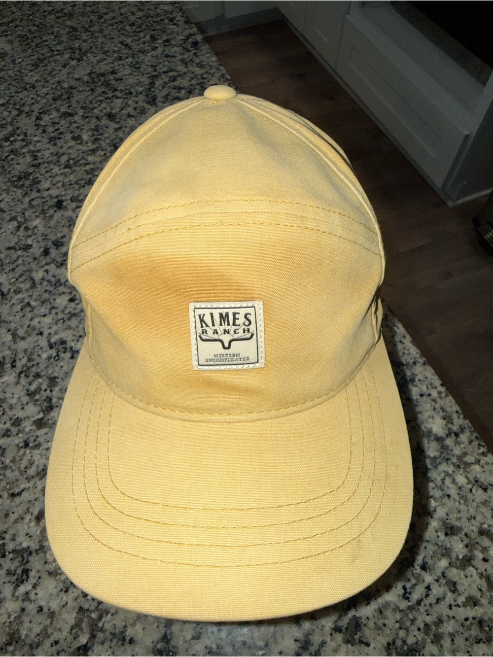 Kimes Ranch Pale Yellow Canvas Cap with Front Patch